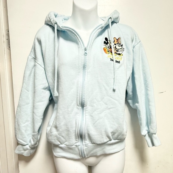 Disney Sweaters - Disney Light Blue Hoodie with Characters Size M